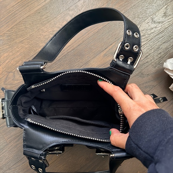 Doll Kill Current Mood buckled grommet bag - Picture 5 of 9